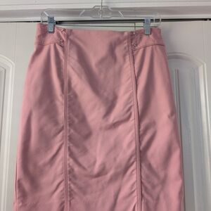 White House Black Market Pink Knee-Length Pencil Skirt